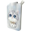 Dėklas Magnetyczny portfel stojak na telefon Nimmy New Big-Eye Cute Pets 2.0 Cat pilka