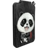 Dėklas Magnetyczny portfel stojak na telefon Nimmy New Big-Eye Cute Pets 2.0 Panda juoda