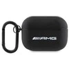 Mercedes Benz Apple AirPods Pro ausinių dėklas 2 Mercedes AMG Leather Baltas Logo (AMAP2SLWK) juodos spalvos