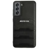Dėklas Mercedes AMG AMHCS21FESGSEBK S21 FE G990 juoda/juodas hardcase Leather Debossed Lines