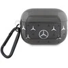 Mercedes MEAP28DPMGS AirPods Pro 2 (2022/2023) Dėklas juodos spalvos Large Star Pattern