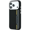 Mercedes Dėklas AMG HC Silicone Bow Lines MagSafe iPhone 18 Pro / 17 Pro juodai geltonas