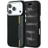 Mercedes Dėklas AMG HC Silicone Bow Lines MagSafe iPhone 18 Pro / 17 Pro juodai geltonas