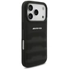 Dėklas Mercedes AMG Leather Debossed Lines Logo case for iPhone 18 Pro / 17 Pro - juodas