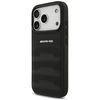 Dėklas Mercedes AMG Leather Debossed Lines Logo case for iPhone 18 Pro / 17 Pro - juodas