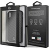 Mercedes Mercedes MEHCI61RCABK iPhone Xr juodas / juodas anglies kietas dėklas Dynamic Line