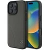 Mercedes MB Curved Stitches Leather Apple iPhone 16 Pro Max Case – dėklas telefonui rudos spalvos