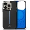 Mercedes MEHMP16S23SUMBK Apple iPhone 16 6.1" Silikoninis dėklas telefonui mėlynos spalvos Stripe MagSafe