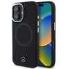 IPHONE 16 Mercedes Silikoninis Tonal Logo MagSafe (MEHMP16S23SUTTK) dėklas telefonui juodos spalvos