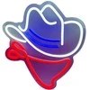 Lubinis šviestuvas Neon Beline Light Cowboy
