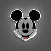 Yellowpop Neoninis geltonasis „Disney“ Mikio atspausdintas veidas