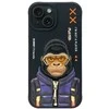 Nimmy dėklas iPhone 15 6.1" juodos spalvos Cool&amp;Cute 2.0 Monkey