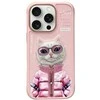 Nimmy Apple iPhone 16 Pro 6.3" dėklas telefonui rožinės spalvos Cool&amp;Cute 2.0 Cat