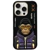 Nimmy Apple iPhone 16 Pro Max 6.9" dėklas telefonui juodos spalvos Cool&amp;Cute 2.0 Monkey