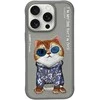 Nimmy Apple iPhone 16 Pro Max 6.9" dėklas telefonui pilkos spalvos Glasses Cool Cat