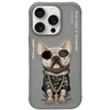 Nimmy Apple iPhone 16 Pro Max 6.9" dėklas telefonui pilkos spalvos Glasses Cool Dog