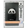 Nimmy rinkinys 2in1 užrašų knygelė + rašiklis juodos spalvos Big Eyed Pet 2.0 Panda