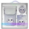Nimmy Rinkinys 3in1 dėklas telefonui + krepšys + daiktų ieškikliui violetinės spalvos Big Eyed Pet 2.0 Rabbit