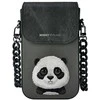 Dėklas Nimmy torebka na telefon juodos spalvos Big Eyed Pet 2.0 Panda
