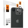 Kameros dėklas „Spigen Optik Pro Glas.TR“ „EZ FIT“ kameros apsaugai, 2 vnt., skirtas „Apple iPhone 16e“, juodas