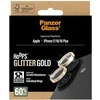 Panzer Glass Grūdintas stiklas na objektyvas PanzerGlass Hoops Glitter do iPhone 17 / 16 / 16 Plus auksinė
