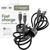 Panzer Glass Kabelis USB PanzerGlass USB-C - USB-C 2 m Juodas (EM32448)