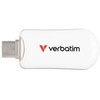 „Verbatim“ USB atmintinė, USB C, 128 GB, „Plectra“, „balta“, 30229, USB C