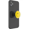 „PopSockets PopTop Combo“ emaliuotas „Be Happy“ geltoninis telefono laikiklis ir stovas