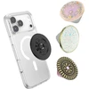 PopSockets PopTop Luxe Enamel Opal uchwyt i podstawka do telefonu balta