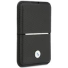 Dėklas Portfel BMW Carbon Metal Logos MagSafe juoda