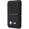 Dėklas Portfel BMW M Carbon Metal Logos MagSafe juoda