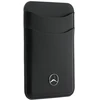 Dėklas Mercedes PU Leather MagSafe Card Holder Wallet juodos spalvos