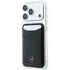 Dėklas Mercedes PU Leather MagSafe Card Holder Wallet juodos spalvos