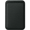 Dėklas Magnetic wallet PITAKA Woven Wallet MagSafe skirtas telefonui juodas pilkas