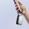 Įkroviklis „4smarts Pocket“ 10000mAh 30W su integruotu USB-C laidu, 15 cm sidabrinė