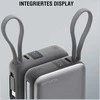 „4smarts Pocket“ dvigubas laidas, 10000 mAh, 22,5 W, su integruotu USB-C laidu