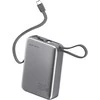 „4smarts Pocket“ dvigubas laidas, 20000 mAh, 22,5 W, su integruotu USB-C laidu