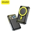Induction powerbank Awei PA-10 10000mAh MagSafe juodos spalvos