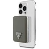 „Guess“ grūdėto trikampio formos išorinė baterija su „MagSafe“ 5000mAh 15W USB-C – ruda