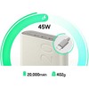 Nešiojamoji baterija Samsung EB-P4520XU 20000 mAh 45W 3xUSB-C smėlio/smėlinės spalvos