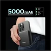 Spigen EA2205MQ ESSENTIAL MagSafe išrorinė baterija 5000MAH 22.5W QI2 JUODA