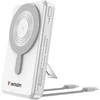 Įkroviklis „Verbatim Charge n Go 10000mAh“ su magnetiniu belaidžiu stovu, TFT ekranu, 2xUSB-C laidu, sidabrinė 32273