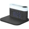 Proove 3-in-1 naktinis prie lovos šviestuvas + Alarm clock Day &amp; Night LED 1200mAh 3W belaidis įkroviklis 15W pilkos spalvos