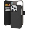 SBS Puro Wallet Detachable MagSafe 2in1 PU Leather with Flap and Wallet Apple iPhone 15 Pro - dėklas telefonui juodos spalvos