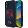 Dėklas Red Bull Raudona Bull Raudona Bull HC Silicone ORBR20 Logo Raudona Lining Apple iPhone 16 MagSafe granatų spalvos