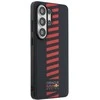 Red Bull Raudona Bull Raudona Bull PU Leather Meshed Powerbar Magnetic dėklas skirtas Samsung Galaxy S26 Ultra mėlynos spalvos