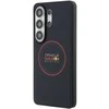 Red Bull Raudona Bull Raudona Bull PU Leather Meshed Raudona Ring Magnetic dėklas skirtas Samsung Galaxy S26 Ultra Navy