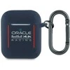 Dėklas Red Bull Raudona Bull Raudona Bull Silicone Logo &amp; Lines AirPods 1 / 2 mėlynos spalvos