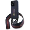Red Bull Raudona Bull Raudona Bull silikoninis Vertical Logo MagSafe Case + Crossbody Strap for iPhone 16 Pro dėklas telefonui mėlynos spalvos