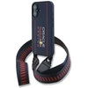 Red Bull Raudona Bull Raudona Bull silikoninis Vertical Logo MagSafe Case + Crossbody Strap for iPhone 16 dėklas telefonui mėlynos spalvos